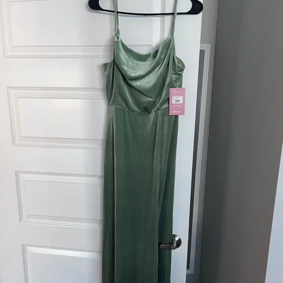 alexis green feather dress Salome Velvet Dress